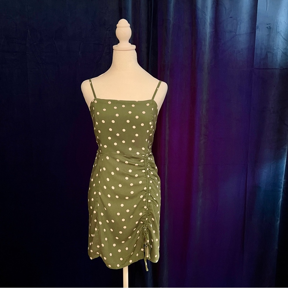 Aeropostale | Green Polka Dot Mini Dress